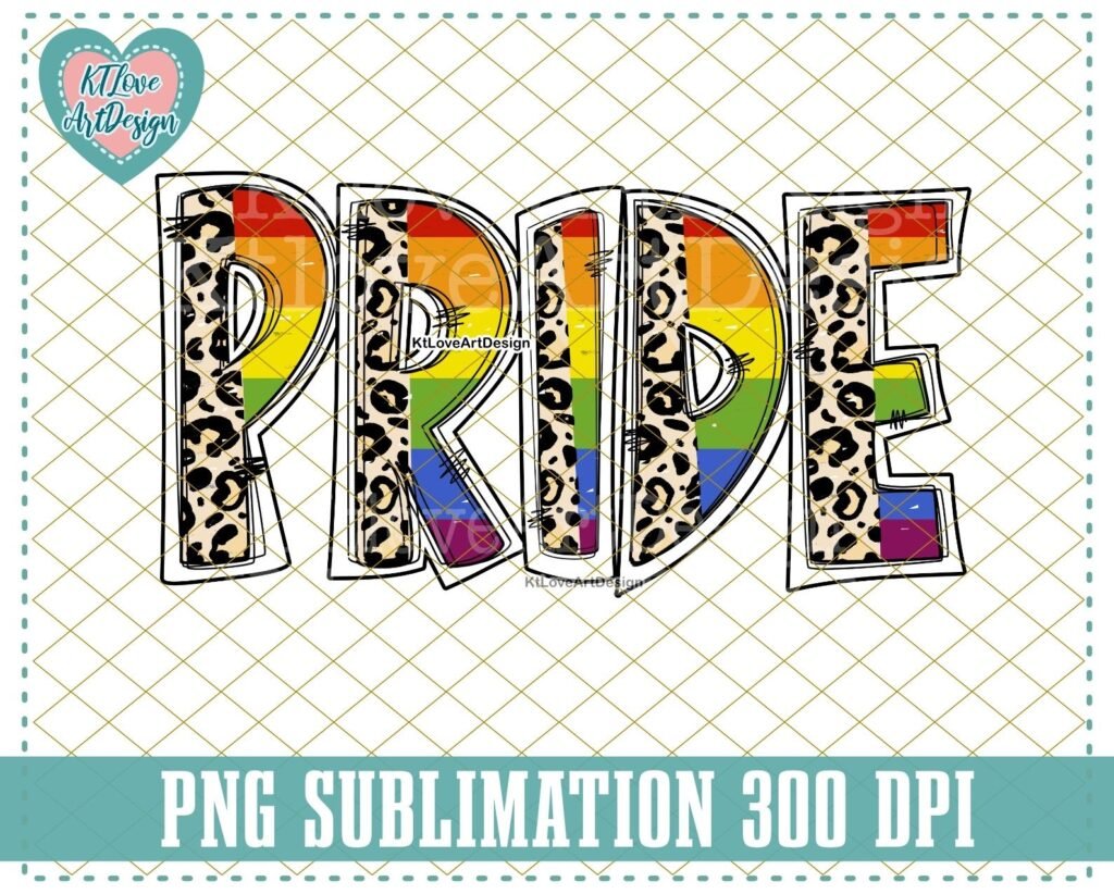 Pride Png, Retro Vintage Pride Half Leopard, LGBTQ Png, Leopard Sublimation, PNG Sublimation Design