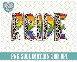 Pride Png, Retro Vintage Pride Half Leopard, LGBTQ Png, Leopard Sublimation, PNG Sublimation Design