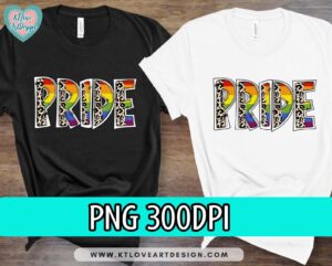 Pride Png, Retro Vintage Pride Half Leopard, LGBTQ Png, Leopard Sublimation, PNG Sublimation Design - Image 2