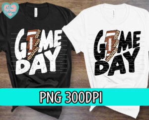 Football Game Day Distressed Leopard Lightning Bolt PNG, Football Game Day, PNG Sublimation Design - Image 2