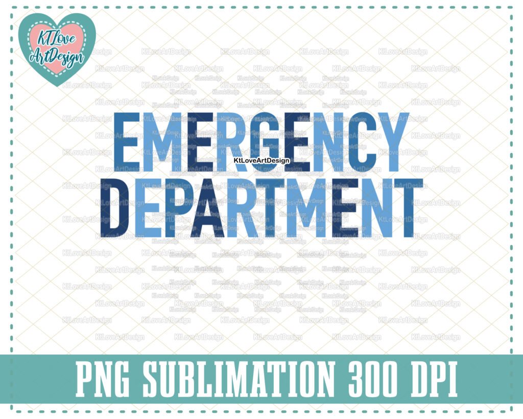 Emergency Room Png, ER Png, Colorful Nurse, Nurse Png, Sublimation, PNG Sublimation Design