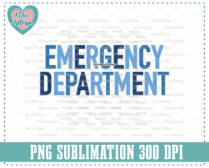Emergency Room Png, ER Png, Colorful Nurse, Nurse Png, Sublimation, PNG Sublimation Design