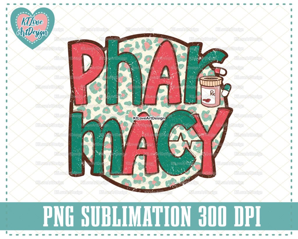 Pharmacy Tech Christmas Png, Pharmacy Christmas, Pharmacy Tech Leopard, hand drawn, Sublimation, PNG Sublimation Design