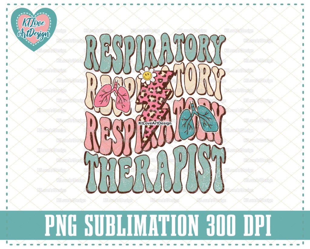 Respiratory Therapist Png, Therapist Png, Retro Respiratory Png, Retro Nurse Png, Sublimation, PNG Sublimation Design