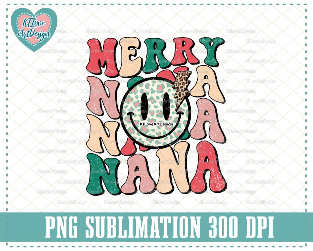Christmas Mama Png, Merry Nana Png, Mama Mini Png, Retro Christmas Png, Christmas Design Png, Holiday Png, Christmas Print File