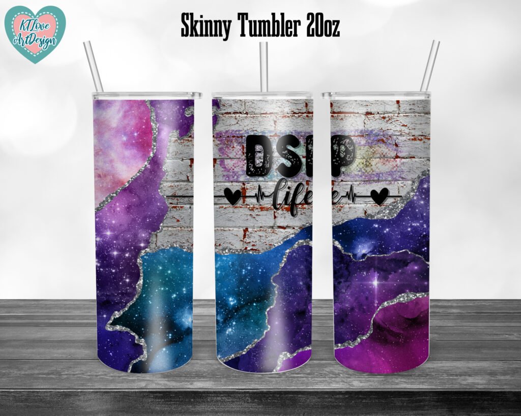 DSP Tumbler, Nurse Life 20oz Skinny Tapered & Straight Tumbler Sublimation, Waterslide Full Tumbler Wrap Png Digitals Download