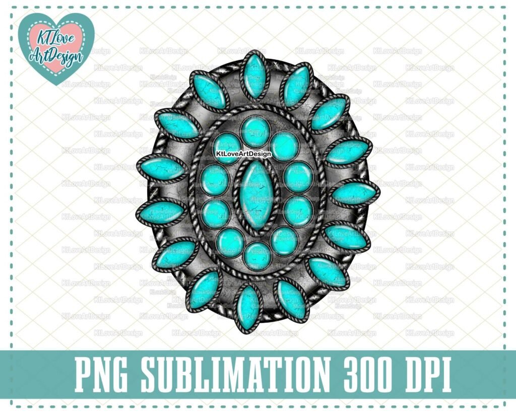 Turquoise PNG Sublimation Design Downloads