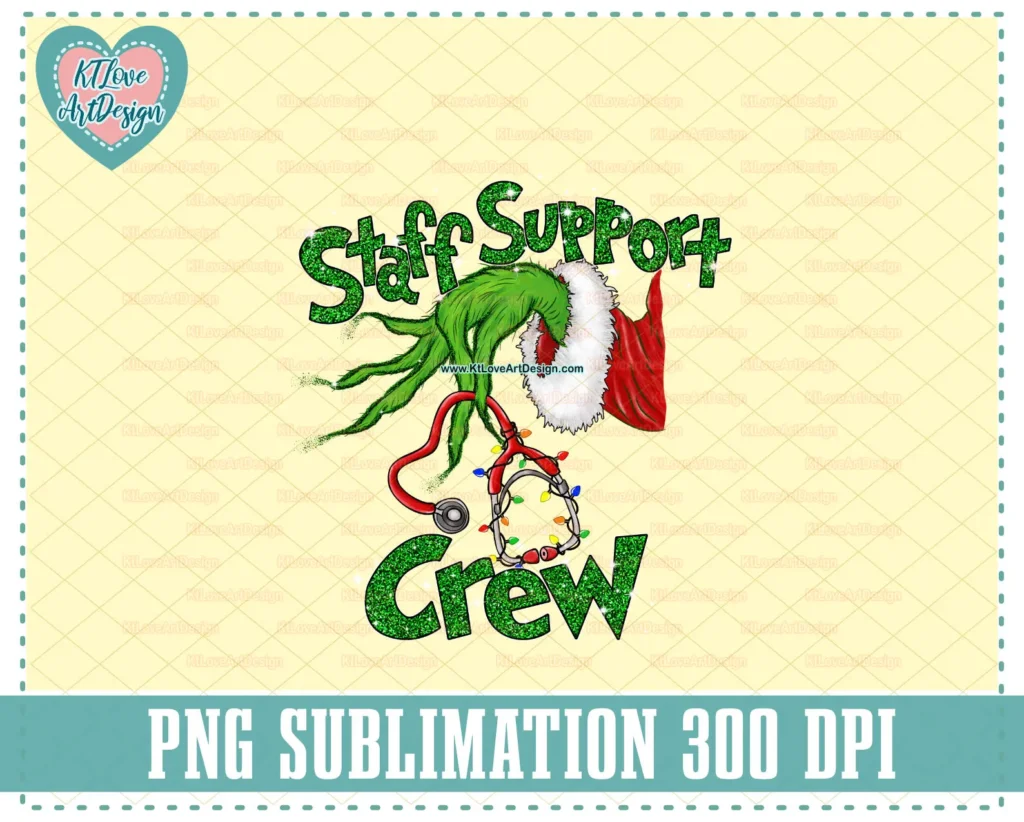 Christmas Staff Support Crew Holding Stethoscope PNG