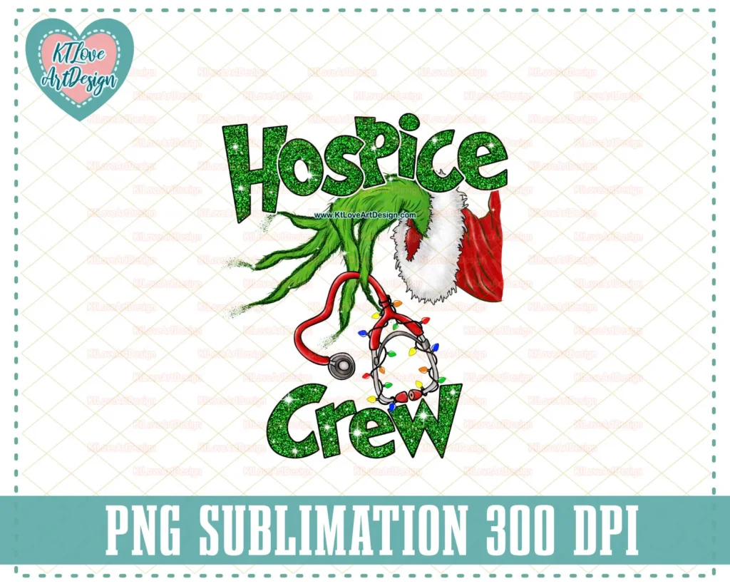 Christmas Hospice Crew Holding Stethoscope PNG