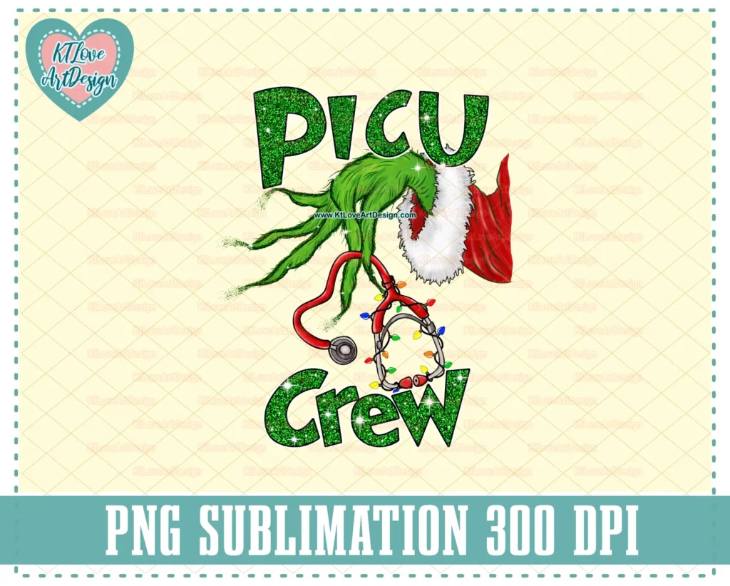 Christmas PICU Crew Holding Stethoscope Png