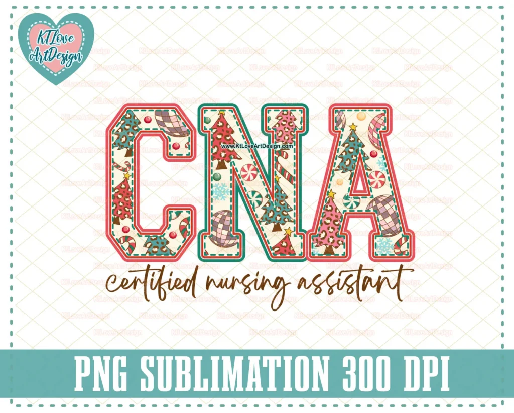 Christmas CNA PNG Sublimation Design