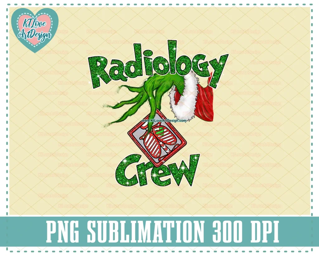 Christmas Radiology Crew Holding XRAY Png