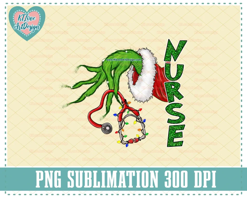 Christmas Nurse Hand Holding Stethoscope Png