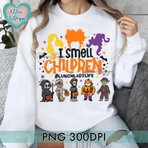 Halloween Lunch Lady I Smell Children PNG DTF & Sublimation Design Download