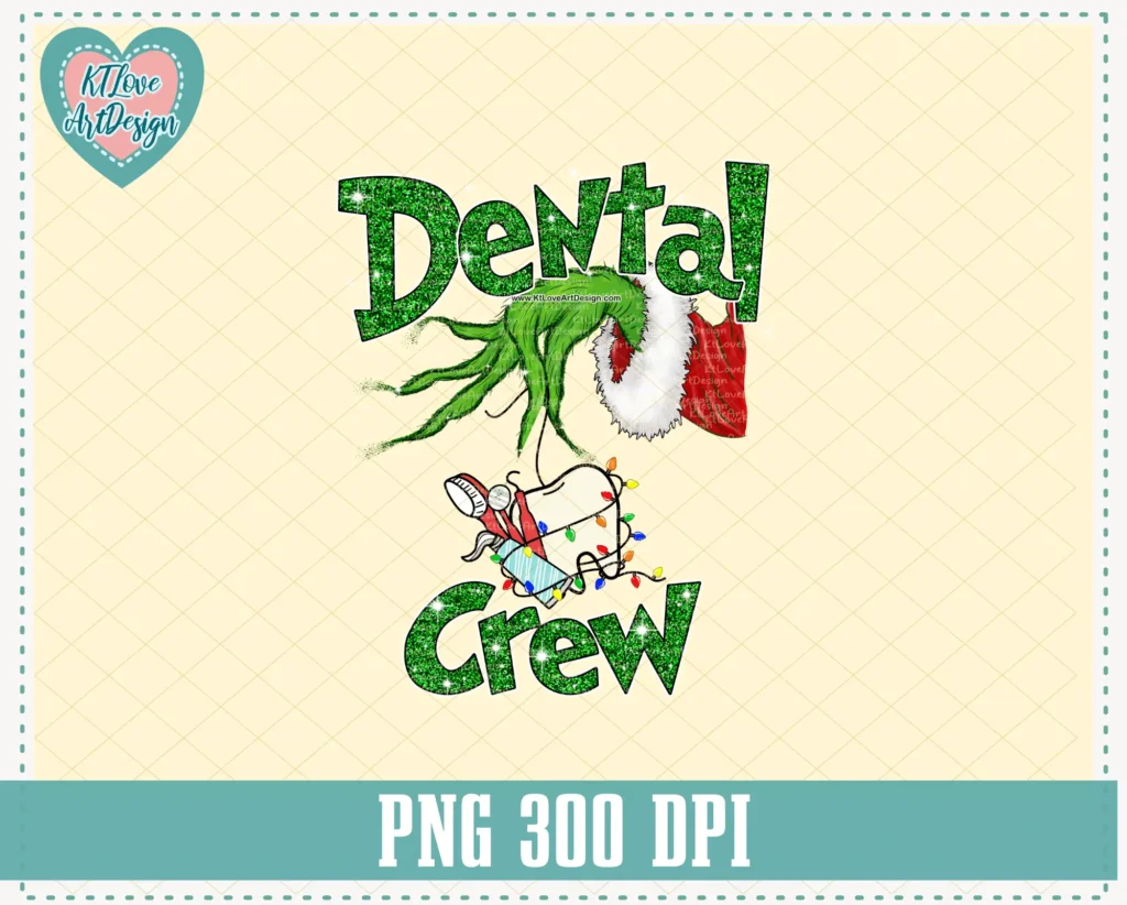 Christmas Dental Crew Hand Holding Dentist Png