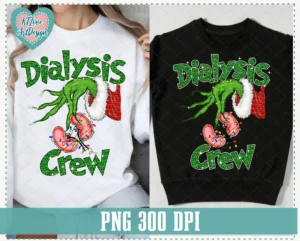 Christmas Dialysis Crew Hand Holding Kidneys Png - Image 2